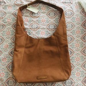 NWT Lucky Brand Leather Bag Purse Hobo Boho